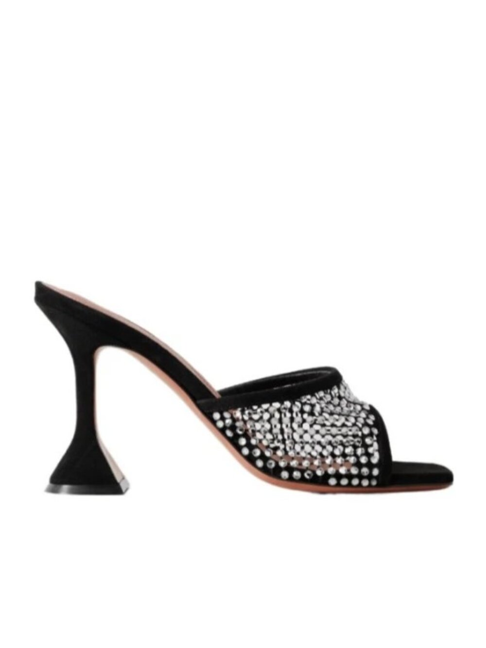 Amina muaddi Lupita Crystal Slide Sandal size 37.5